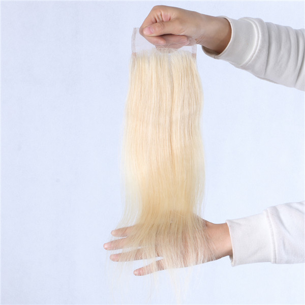 613 blonde hair weave with closure LJ237